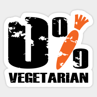 0% Vegetarian Sticker